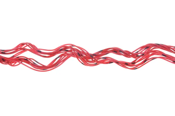 Red computer cables — Stock Photo, Image