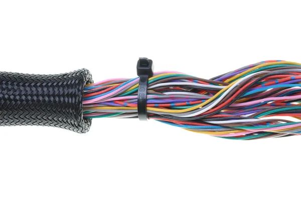 Tubería protectora con cables — Foto de Stock