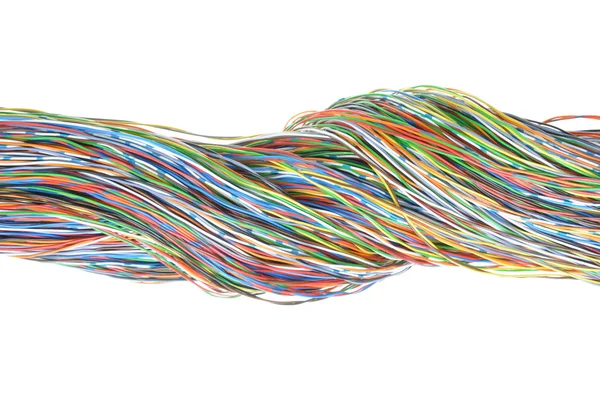 Telecommunication network cables — Stock Photo, Image