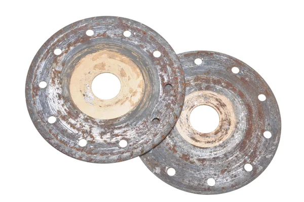 Rusty circular disk for stone cutting — Stock Image Rusty circular disk for stone cutting Stock Image