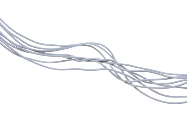 Kabel komputerowy szary — Zdjęcie stockowe