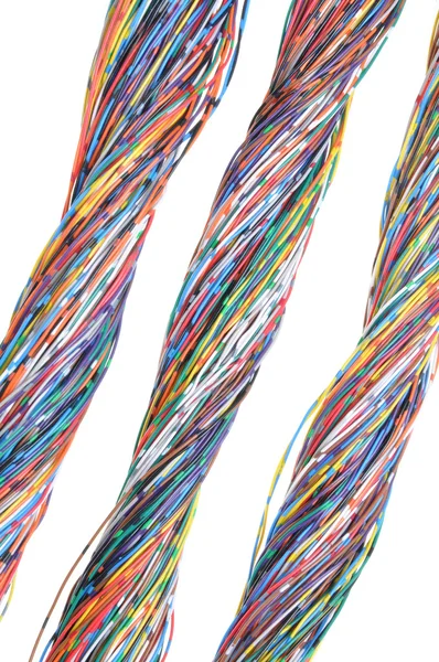 Färgade kablar — Stockfoto