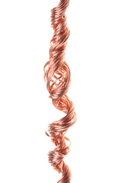 Twisted copper wire — Stock Photo, Image