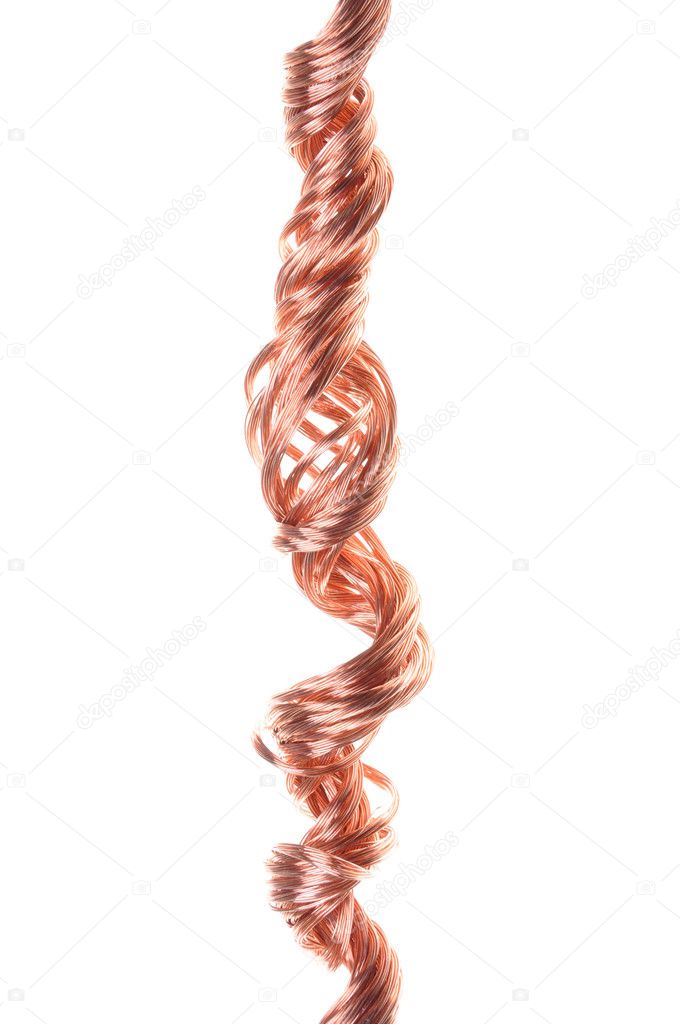 Twisted copper wire