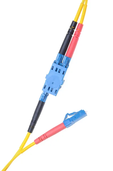 Optical single mode LC patch cord — Stock Photo, Image