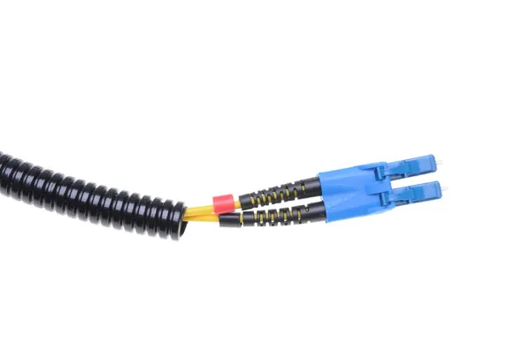 Cable de conexión LC monomodo óptico — Foto de Stock