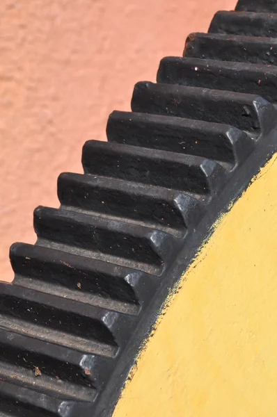 Roda dentada de aço da máquina velha — Fotografia de Stock