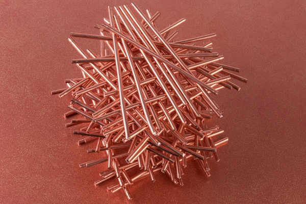 Pile Scrap Copper Wire Recyclable Materials — Stock Photo, Image