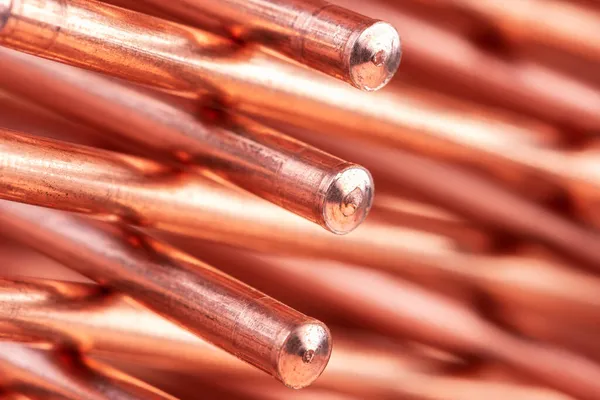 Close Copper Wire Raw Materials — Stock Photo, Image