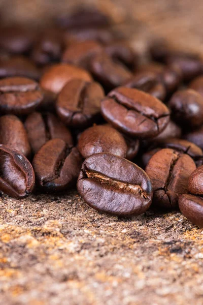 Fresh Roasted Coffee Beans Close — Stock Photo, Image