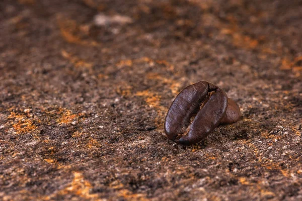 Roasted Coffee Beans Close Copy Space — Foto Stock