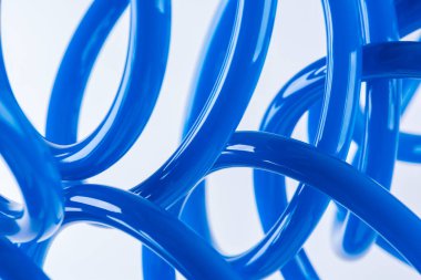 High pressure air pneumatic hose close-up