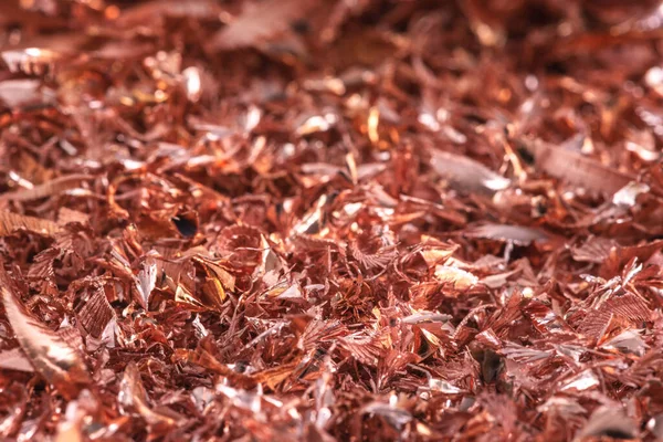 Copper Shavings Metal Recyclable Materials — стоковое фото