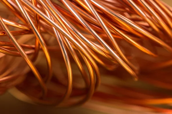 Koppartråd Icke Järnmetaller Metallbearbetningsindustri — Stockfoto