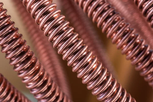Stripped Corrugated Copper Coaxial Cable — Stock Photo, Image