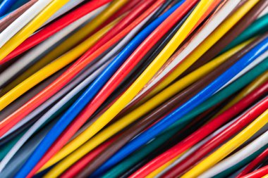 Elektrik Kabloları Çok Renkli Kablo Kapanışı