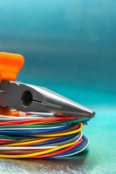 Outil Câbles Utilisés Dans Installation Électrique — Photo