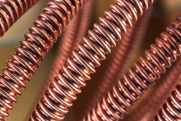 Stripped Corrugated Copper Coaxial Cable — 스톡 사진