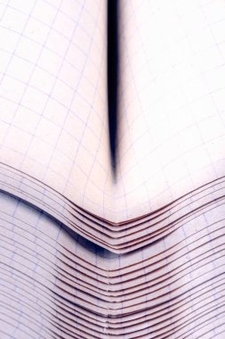 Abstract background from sheets of notebook paper