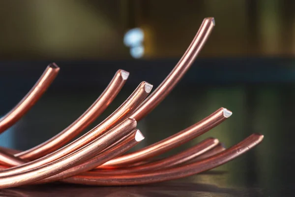 Copper wire, stock market raw materials industry concept