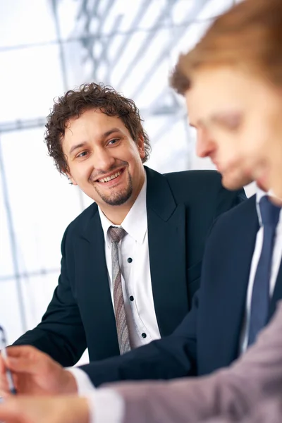 Conversa interessante . — Fotografia de Stock