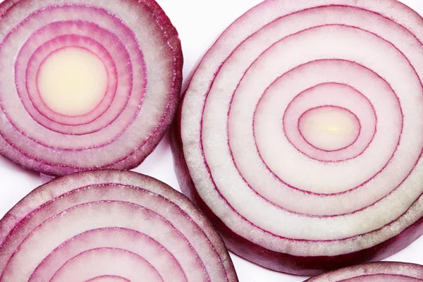 Red onion slices — Stock Photo, Image