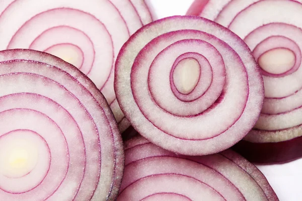 Red onion slices — Stock Photo, Image