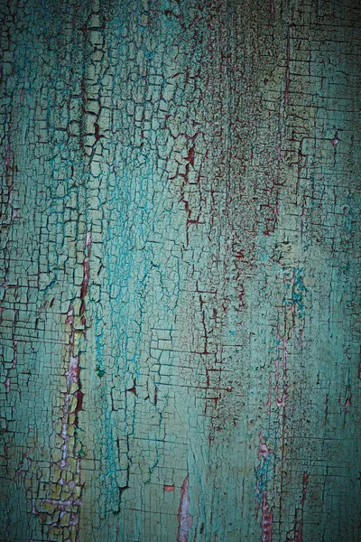 Texture de bois altérée turquoise — Photo