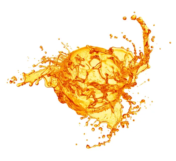 Orange fresh juice splash — Stock Photo, Image