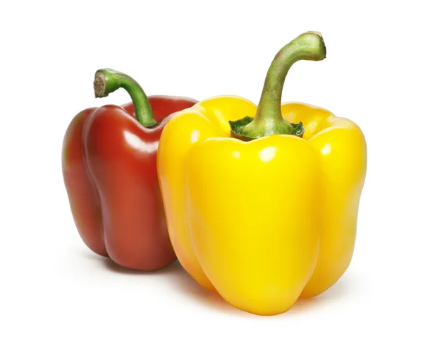 Red and yellow sweet pepper — Stock Photo, Image