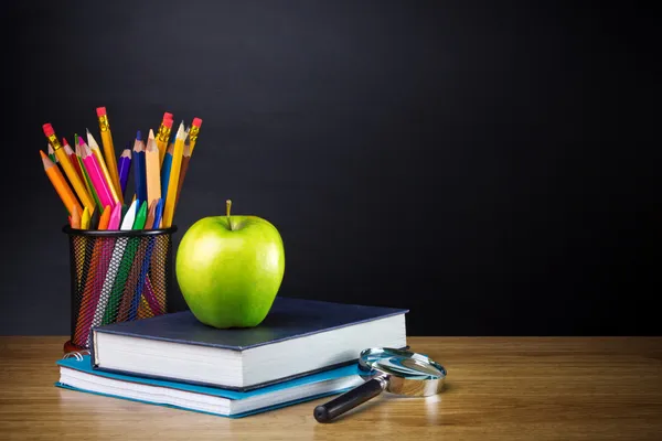 Scholier en student studeert accessoires Rechtenvrije Stockafbeeldingen