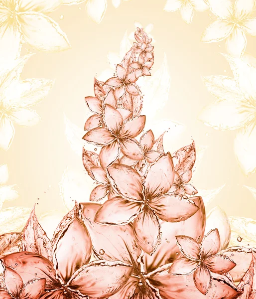Flüssiger Blütenhintergrund — Stockfoto