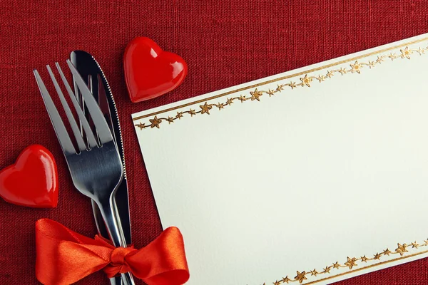 Valentine' day dinner — Stock Photo, Image