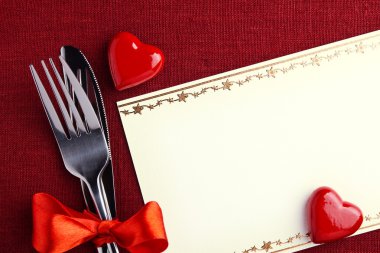 Valentine' day dinner clipart