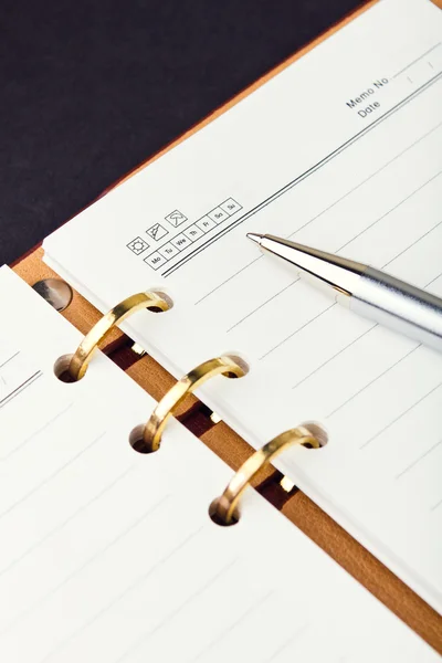 Notebook and pen — Stock Photo, Image