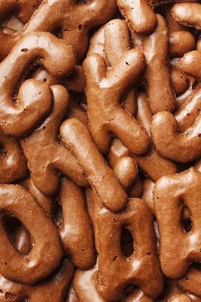 Fundo do alfabeto biscoito — Fotografia de Stock