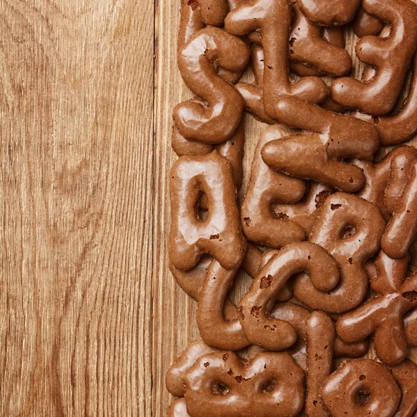 Soubory cookie v podobě abecedy. — Stock fotografie