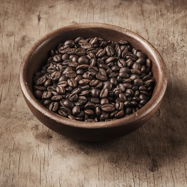 Coffee on grunge wooden background — Stock Photo, Image