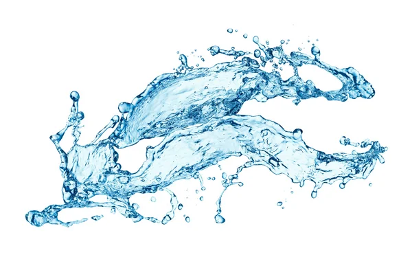 Blauwe waterplons geïsoleerd op witte achtergrond — Stockfoto