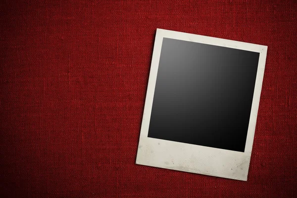 Blank photo frames on canvas background. Path included — Stock Photo, Image