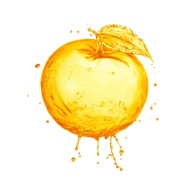 Orange with splash — Stock Photo, Image
