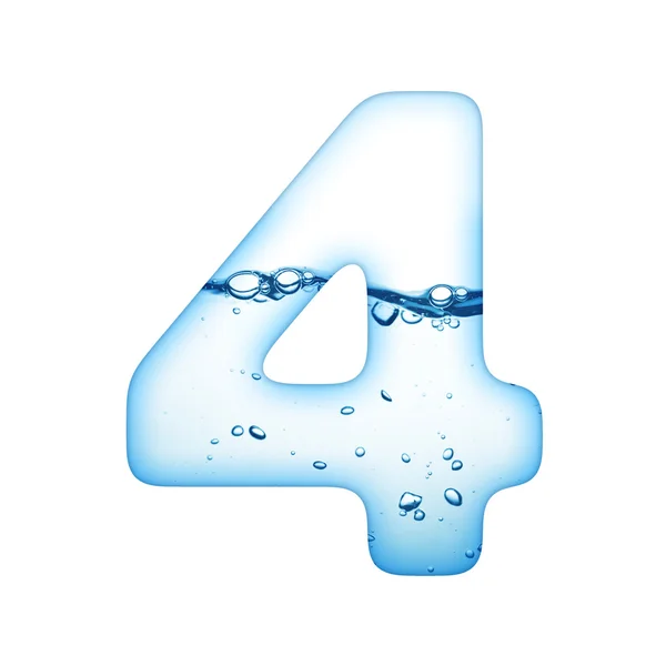 Jedną literę alfabetu fala wody — Zdjęcie stockowe