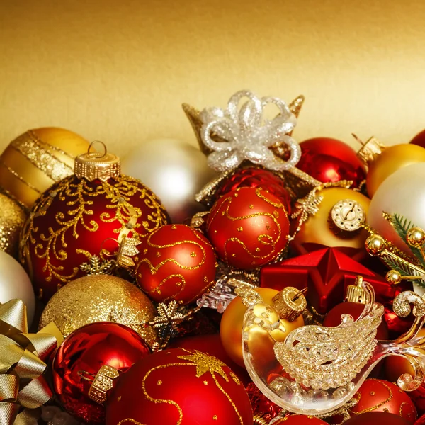 Christmas balls background — Stock Photo, Image