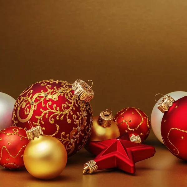 Christmas balls background — Stock Photo, Image