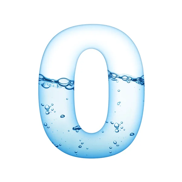 Одна кількість алфавіту хвилі води — стокове фото