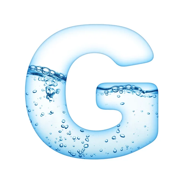 Letter of water wave alphabet — Stock Photo, Image