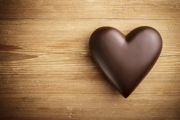 Chocolade hart Stockfoto