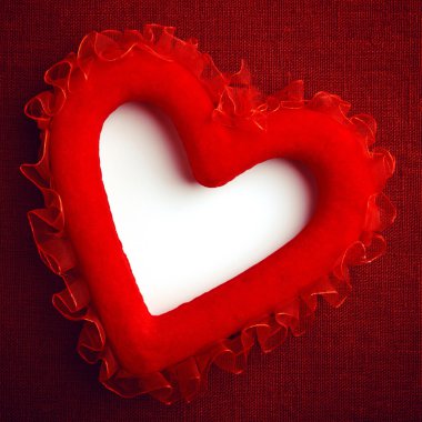 kalp bir tuval üzerine