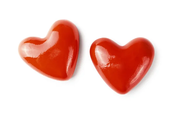 Ein zwei rotes Herz — Stockfoto