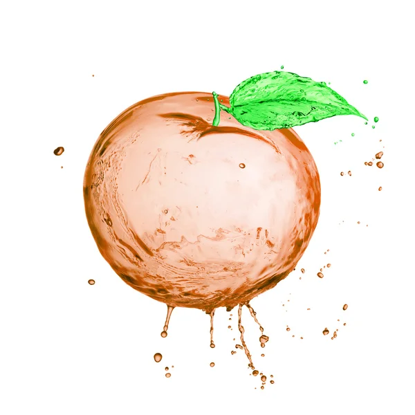 Spritzsaft mit Apfel — Stockfoto